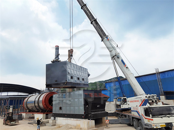 木薯渣烘干機(jī)吊裝現(xiàn)場(chǎng) 木薯渣烘干機(jī)吊裝現(xiàn)場(chǎng)